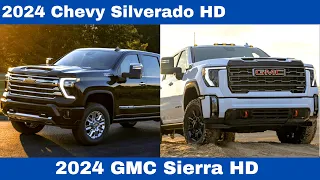 2024 Chevy Silverado HD Vs. 2024 GMC Sierra HD The Heavy-Duty Duel Comparison