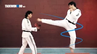 Taekwondo Tornado Kick Tutorial | Taekwondo 360 Turning Kick | TaekwonWoo