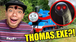 When You See THOMAS THE TRAIN.EXE At These Abandoned Railroad Tracks, RUN AWAY FAST!! (SCARY)