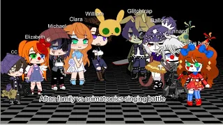 Afton family vs animatronics singing battle!! ⚠️ NONE of the songs/sounds in the video are mine⚠️