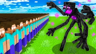 1000 Herobrines vs God Enderman!