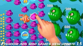 Fishdom Ads Mini Games Hungry Fish | New update 1.5 level Trailer video