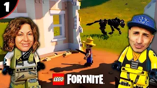 Nos ACECHAN los LOBOS en LEGO FORTNITE #1