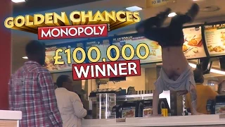 Winning £100,000 at McDonalds Monopoly!