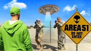 BREAKING Into AREA 51 In GTA 5! (Secret)