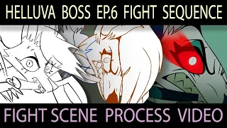 HELLUVA BOSS EP. 6 FIGHT SCENE PROCESS VIDEO