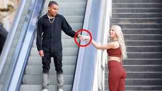 TOUCHING HANDS ON THE ESCALATOR PRANK!! 4