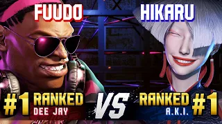 SF6 ▰ FUUDO (#1 Ranked Dee Jay) vs HIKARU (#1 Ranked A.K.I.) ▰ High Level Gameplay