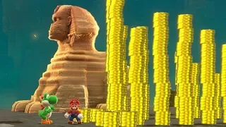 Super Mario Odyssey - All Sphynx Locations + Secret Final Quiz