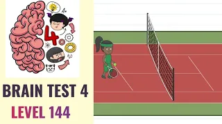 🧠 Brain Test 4 Level 144 | Jenny must do some tennis practice | Walkthrough
