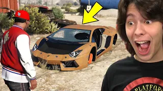 ENCONTREI UMA LAMBORGHINI ABANDONADA NO GTA 5!!