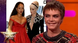 Cara Delevingne Couldn’t Stop Staring at Rihanna | The Graham Norton Show