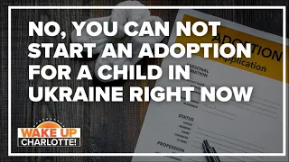 No, you can not start an adoption for a child in Ukraine right now