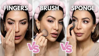 How To Apply Foundation For Beginners | Fingers, Brush and Sponge