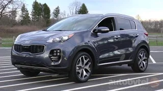 2017 Kia Sportage SX AWD Turbo Test Drive Video Review *Redesigned*