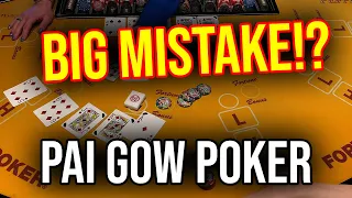 PAI GOW POKER IN RENO NEVADA! VIC MAKES A STUPID MISTAKE!? CAN SARAH SAVE THE DAY!?