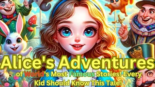 Alice's Adventures in Wonderland 🌟 World's Most Famous Story! 🌟 Every Kid Should Know This Tale!"