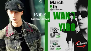 Wang Yibo - Fashion Week Paris 2024  - Fashion shows Chanel and Lacoste  - Global spokesperson