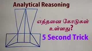 ANALYTICAL REASONING IN TAMIL | COUNTING OF LINES IN TAMIL  | TNPSC, SSC, IBPS, RRB | AAKKAN MATHS