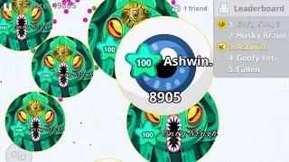 EPIC DUO TAKEOVER ! (Agar.io Mobile Gameplay)