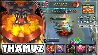 TOO AGGRESSIVE  [by 火┊ĄℜωεεĐ] THAMUZ BUILD & GAMEPLAY ~ TOP 1 GLOBAL ~ MOBILE LEGENDS
