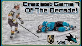 The Craziest Game 7 of The Decade! Sharks vs Knights Game 7 2019