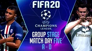 FIFA 20 CHAMPIONS LEAGUE | Match Day 5 Highlights (Group A - D)