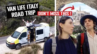 We Drove To SECRET Caves In Italy | VAN LIFE Italy - MATERA