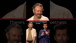 Good Omens' Michael Sheen Reacts to David Tennant's Compliments #shorts