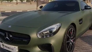 Mercedes GTS in Military Green
