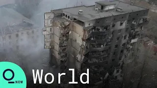 Drone Footage Shows Destruction in Ukrainian Town Near Kyiv