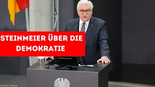 Bundespräsident Steinmeier: "Nichts leuchtet heller als die Idee der Demokratie"