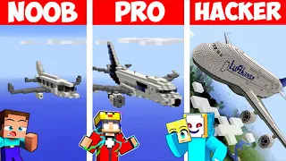 Minecraft NOOB vs PRO vs HACKER: RIESEN FLUGZEUG BAU CHALLENGE ⛏