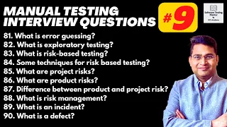 Manual Testing Interview Questions and Answers with Examples - Part 9