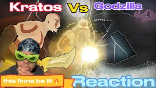 Slick | Godzilla vs Kratos | animation (GOW 3 VS GODZILLA R.A.T) REACTION