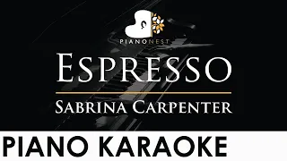 Sabrina Carpenter - Espresso - Piano Karaoke Instrumental Cover with Lyrics