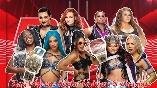 WWE Raw Womens Roster Finishers & Signatures - 2022 Edition || Untouchable Boss