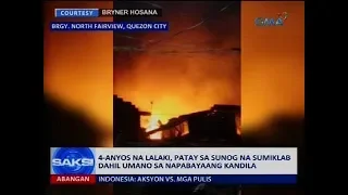 4-anyos na lalaki, patay sa sunog na sumiklab dahil umano sa napabayaang kandila