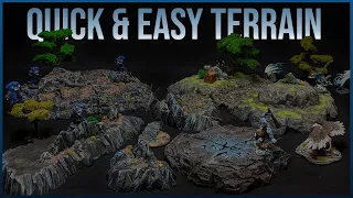 Quick & Easy Wargaming Terrain Hills - Miniature Foam Hills for Tabletop Games