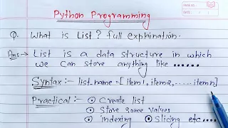 Python Lists | Learn Coding