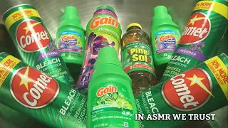 ASMR✨Pine-Sol + Gain + Comet Overload with Scent Boosters, Ty-D-Bol & Power Stick