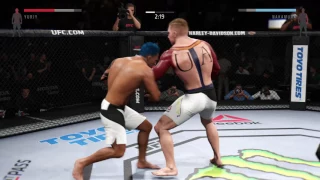 EA SPORTS™ UFC® 2_взаимный нокдаун и потом нокаут