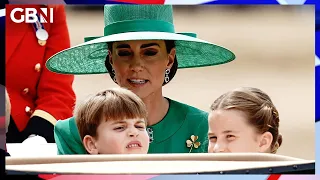 Kate Middleton fixes Prince Louis’ tie in ADORABLE moment at Trooping the Colour