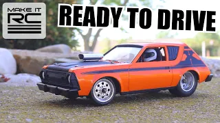 1/25 Scale RC AMC Gremlin Drag Car is Complete! Painting, Finally Assembly and First Drive