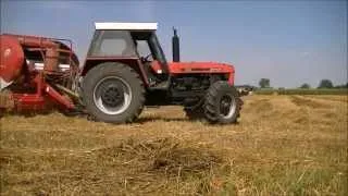 Prasowanie na ekranie czyli akcja słoma 2013 - Zetor 12145 & Lely Welger RP445