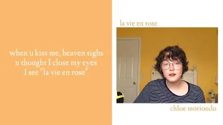 Chloe Moriondo - la vie en rose (cover) lyrics video