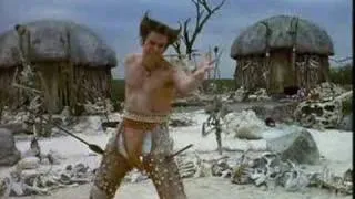 ace ventura - spear in the leg