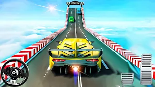 Mega Ramp Car Racing Gameplay - Impossible Car Stunt Game - Android Gameplay.-.-.-.-.-