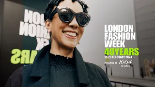 See the streetstyle on the final day of London Fashion Week February 2024