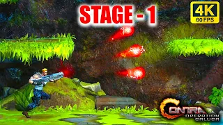 Contra Operation Galuga Stage 1 Gameplay Walkthrough